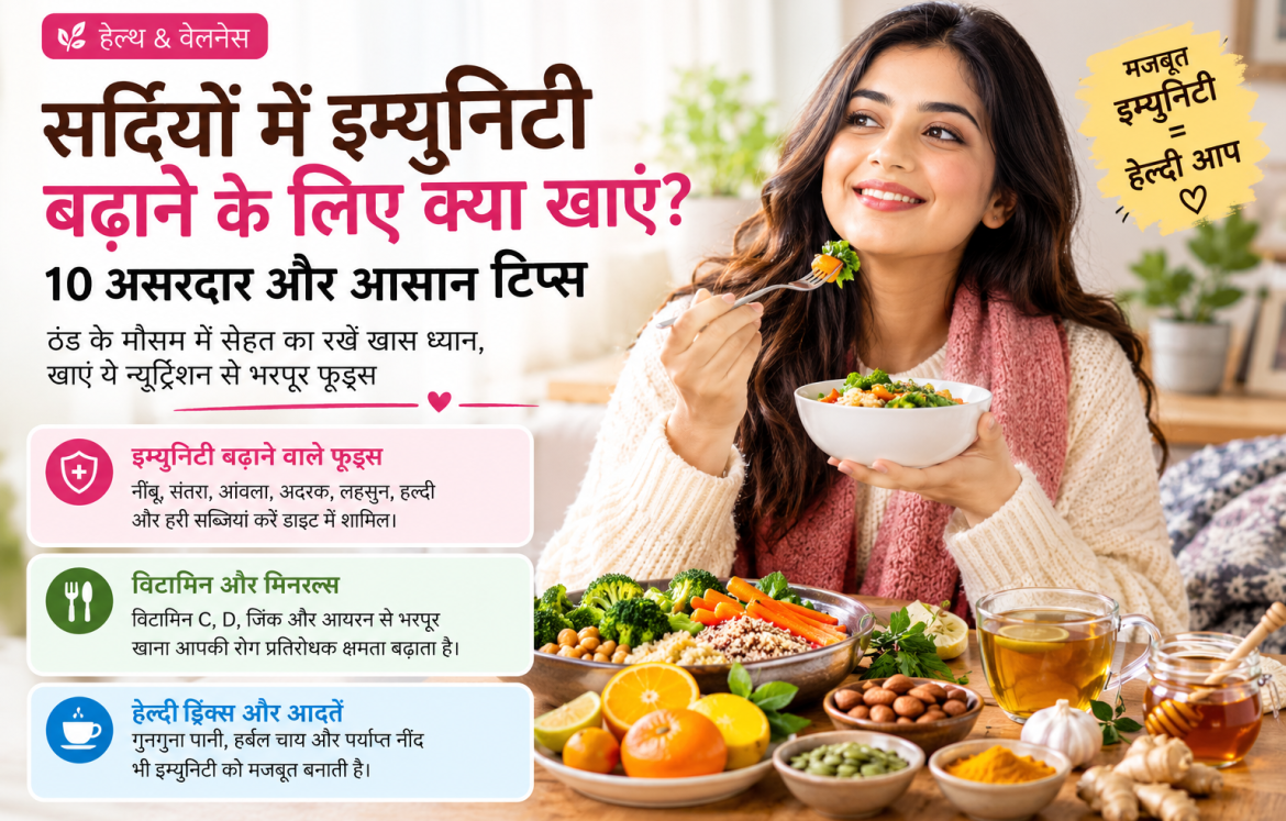 सर्दियों में इम्युनिटी बढ़ाने वाले फूड्स सर्दियों में इम्युनिटी बढ़ाने वाले फूड्स